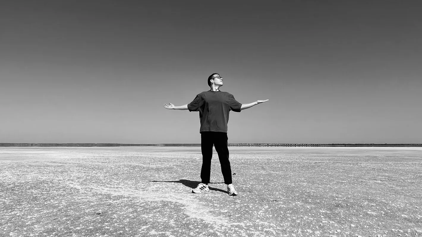 Автор в пустыне Сахара